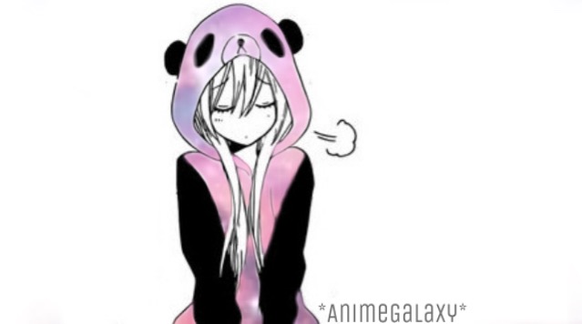 panda hoodie anime