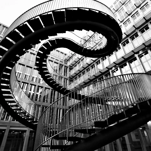 #waparchitecture,#stairs,#munich,#münchen,#blackandwhite